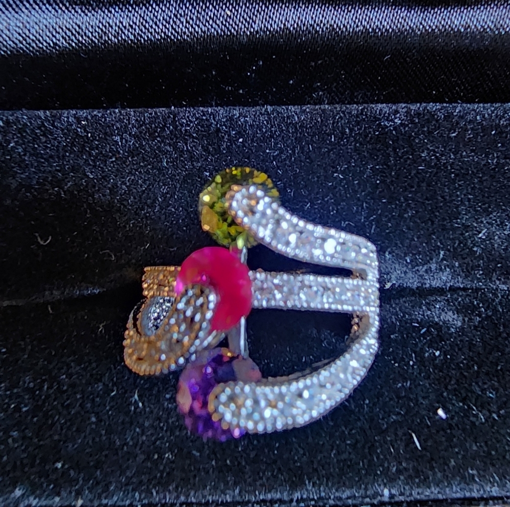 Elegant Park Lane Multicolor Gemstone Ring